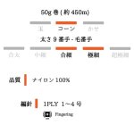 画像5: 合細・段染め不織布テープ / 50g巻 8色 (5)