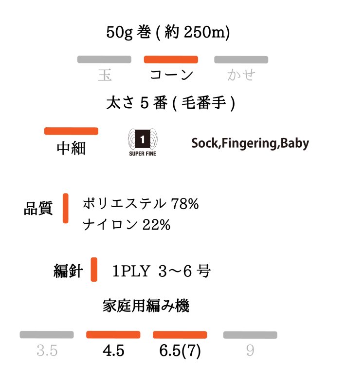 画像4: 中細・モールヤーン/50g 250m4色 (4)