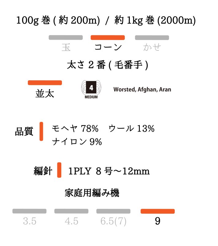 画像4: 並太・モヘア混ループファンシー/100g 200m10色  (4)