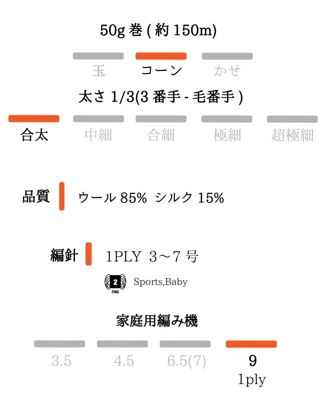 画像5: 合太・ウールシルクカラフルネップファンシー/ 50g巻150m (5)