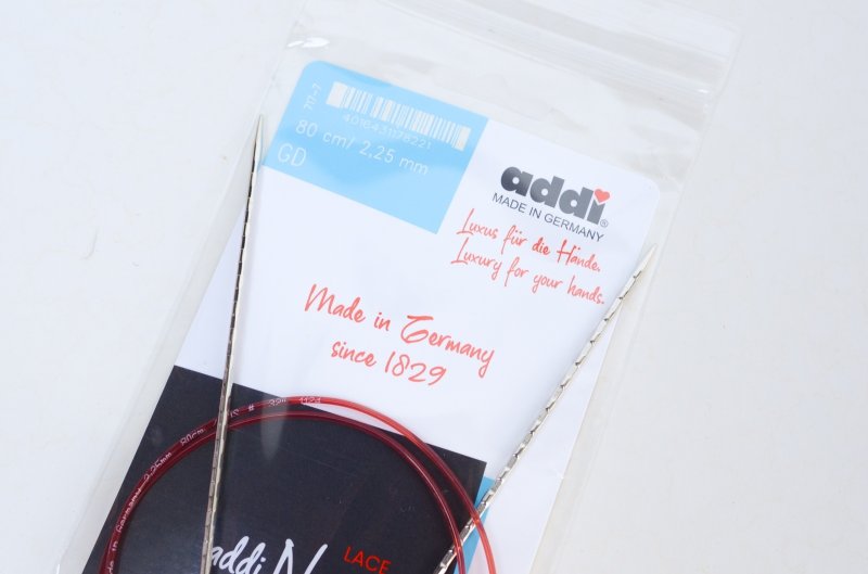 画像11: addi 80cmメタル輪針「Sock Rockets(レース プレミアム)」「ノベル」2.0mm 2.25mm 2.5mm (11)