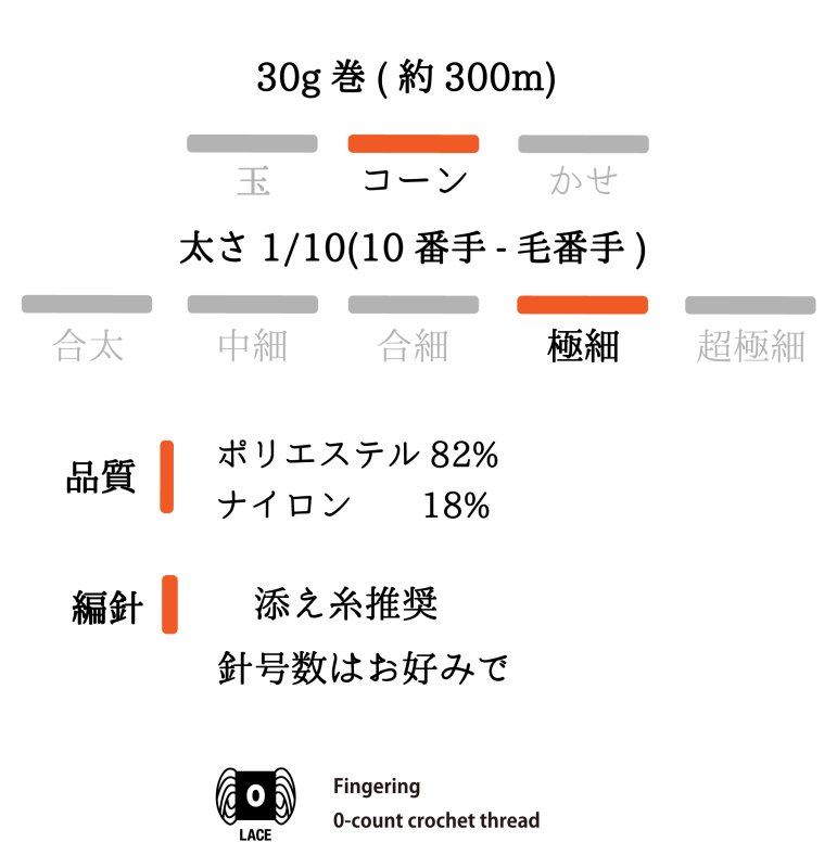画像5: 「るんるん」ロングピッチ芯白ポンポン / 30g 300m　4色展開 (5)