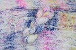 画像3: 手染め糸「またね -瞬-」梳毛メリノウール100%/かせ  約100g/約400m巻 (3)