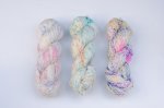 画像1: 手染め糸「またね -瞬-」梳毛メリノウール100%/かせ  約100g/約400m巻 (1)