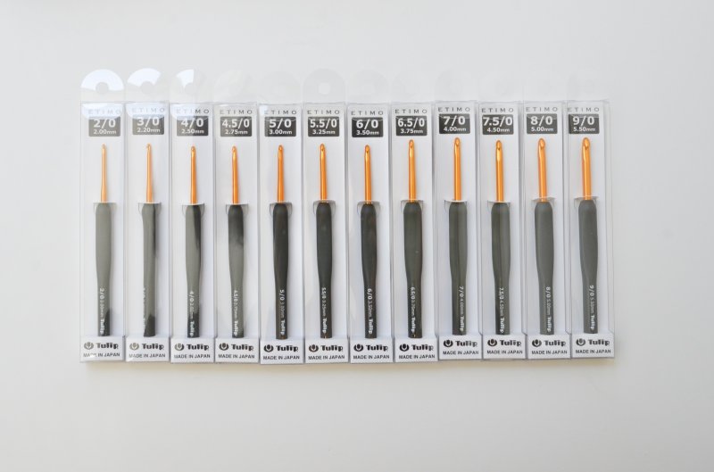 画像1: Tulip エティモ クッショングリップ付き かぎ針 単品 2/0号〜9/0号 (1)