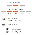 画像3: 合太-並太 シルケットコットン100% / 50g-125m巻　3色 (3)