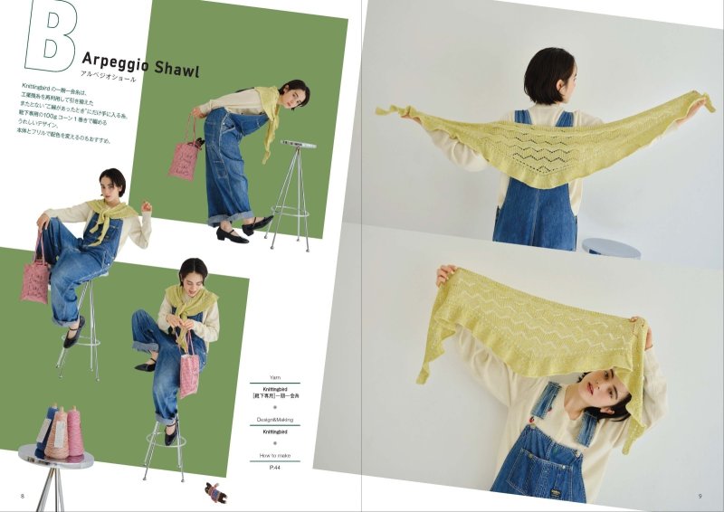 画像2: 『棒針で編む ソックヤーン・マニア！』日本文芸社 ／ 掲載レシピ「アルペジオショール」使用糸セット (2)