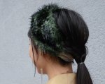 画像3: フリーパターンデータ 「そっと」「あたかも」で編む ファーヘアバンド (3)